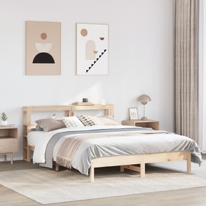 vidaXL, vidaXL Massivholzbett ohne Matratze 140x190 cm Kiefernholz
