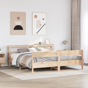 vidaXL, vidaXL Massivholzbett ohne Matratze 180x200 Kiefernholz