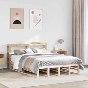 vidaXL, vidaXL Massivholzbett ohne Matratze 135x190 cm Kiefernholz