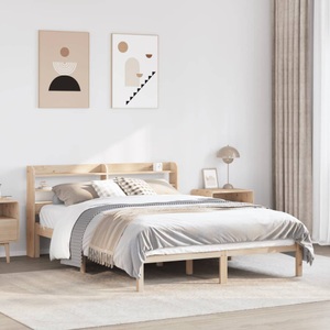 vidaXL, vidaXL Massivholzbett ohne Matratze 120x190 cm Kiefernholz