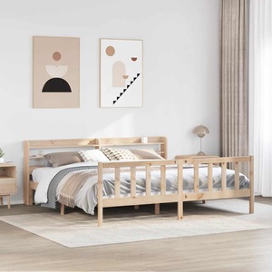 vidaXL, vidaXL Massivholzbett ohne Matratze 200x200 cm Kiefer