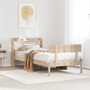 vidaXL, vidaXL Massivholzbett ohne Matratze 75x190 cm Kiefernholz