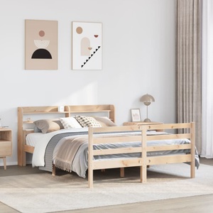 vidaXL, vidaXL Bettgestell mit Kopfteil ohne Matratze 150x200 cm