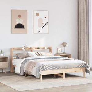 vidaXL, vidaXL Massivholzbett ohne Matratze 140x190 cm Kiefernholz