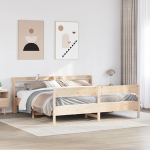 vidaXL, vidaXL Massivholzbett ohne Matratze 180x200 Kiefernholz