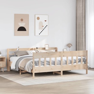 vidaXL, vidaXL Massivholzbett ohne Matratze 200x200 cm Kiefer