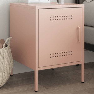 vidaXL, vidaXL Nachttisch Rosa 36x39x50,5 cm Stahl