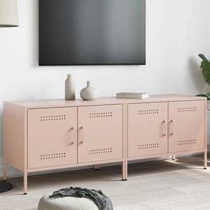 vidaXL, vidaXL TV-Schränke 2 Stk. Rosa 68x39x50,5 cm Stahl
