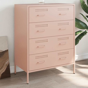 vidaXL, vidaXL Sideboard Rosa 68x39x89 cm Stahl