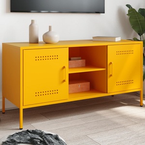 vidaXL, vidaXL TV-Schrank Senfgelb 100,5x39x50,5 cm Stahl