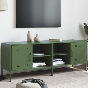 vidaXL, vidaXL TV-Schränke 2 Stk. Olivgrün 68x39x50,5 cm Stahl