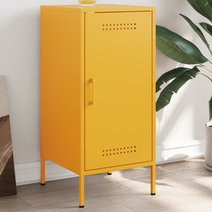 vidaXL, vidaXL Sideboard Senfgelb 36x39x79 cm Kaltgewalzter Stahl