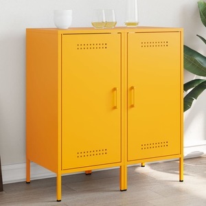 vidaXL, vidaXL Sideboards 2 Stk. Senfgelb 36x39x79 cm Kaltgewalzter Stahl