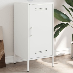 vidaXL, vidaXL Sideboard Weiß 36x39x79 cm Kaltgewalzter Stahl