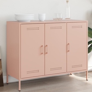 vidaXL, vidaXL Sideboard Rosa 100,5x39x79 cm Kaltgewalzter Stahl