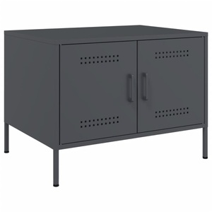 vidaXL, vidaXL Couchtisch Anthrazit 68x50x50,5 cm Kaltgewalzter Stahl, vidaXL Couchtisch Anthrazit 68x50x50,5 cm Stahl