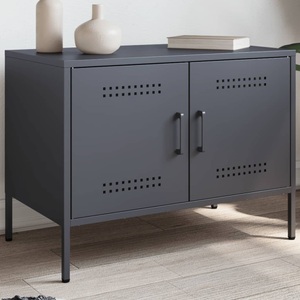 vidaXL, vidaXL TV-Schrank Anthrazit 68x39x50,5 cm Stahl