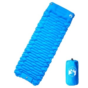 vidaXL, vidaXL Isomatte mit Integriertem Kissen Selbstaufblasend Blau, vidaXL Selbstaufblasende Isomatte mit Kissen Blau