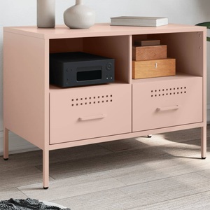 vidaXL, vidaXL TV-Schrank Rosa 68x39x50,5 cm Kaltgewalzter Stahl