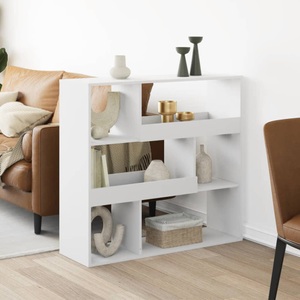 vidaXL, vidaXL Bücherregal Weiß 100x33x94,5 cm Holzwerkstoff