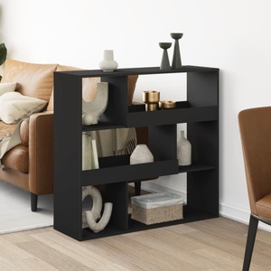 vidaXL, vidaXL Bücherregal Schwarz 100x33x94,5 cm Holzwerkstoff