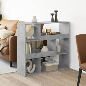 vidaXL, vidaXL Bücherregal Betongrau 100x33x94,5 cm Holzwerkstoff
