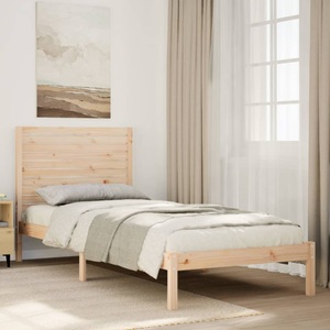 vidaXL, vidaXL Massivholzbett Extra Lang ohne Matratze 90x210 cm