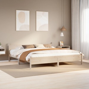 vidaXL, vidaXL Massivholzbett ohne Matratze 200x200 cm Kiefernholz, vidaXL Massivholzbett ohne Matratze 200x200 cm Kiefernholz