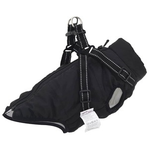 vidaXL, vidaXL Hundemantel mit Geschirr Wasserdicht Reflektierend Schwarz XL, vidaXL Hundemantel mit Geschirr Wasserdicht Reflektierend Schwarz XL