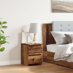 vidaXL, vidaXL Nachttisch Altholz-Optik 30×30×40 cm Holzwerkstoff