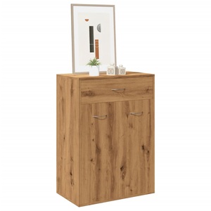 vidaXL, vidaXL Schuhschrank Artisan-Eiche 60x35x84 cm Holzwerkstoff, vidaXL Schuhschrank Artisan-Eiche 60x35x84 cm Holzwerkstoff