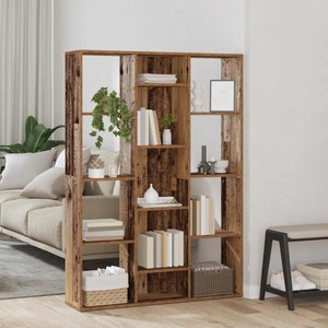 vidaXL, vidaXL Raumteiler/Bücherregal Altholz-Optik 100x24x140cm Holzwerkstoff
