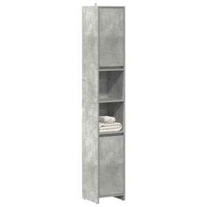 vidaXL, vidaXL Badezimmerschrank Betongrau 30x30x183,5 cm Holzwerkstoff, vidaXL Badezimmerschrank Betongrau 30x30x183,5 cm Holzwerkstoff