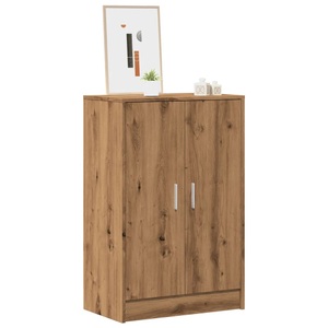 vidaXL, vidaXL Schuhschrank Artisan-Eiche 60x35x92 cm Holzwerkstoff, vidaXL Schuhschrank Artisan-Eiche 60x35x92 cm Holzwerkstoff