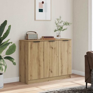 vidaXL, vidaXL Sideboard Artisan-Eiche 90,5x30x70 cm Holzwerkstoff