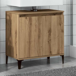 vidaXL, vidaXL Waschbeckenunterschrank Artisan-Eiche 58x33x60 cm Holzwerkstoff