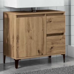vidaXL, vidaXL Waschbeckenunterschrank Artisan-Eiche 65x33x60 cm Holzwerkstoff