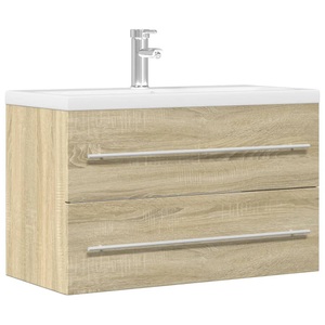 vidaXL, vidaXL Waschbeckenunterschrank Altholz-Optik 80x38,5x48 cm