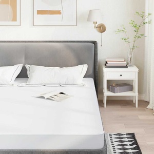 vidaXL, vidaXL Matratzenschoner Weiß 100x200 cm Wasserdicht