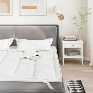vidaXL, vidaXL Matratzenschoner Weiß 160x200 cm, vidaXL Matratzenschoner Weiß 160x200 cm