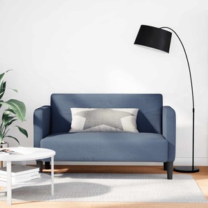 vidaXL, vidaXL Zweisitzer-Sofa Blau 109 cm Cordstoff