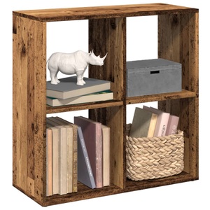 vidaXL, vidaXL Raumteiler-Bücherregal Altholz-Optik 69,5x29x69,5 cm
