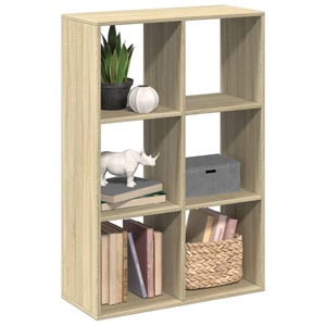 vidaXL, vidaXL Raumteiler-Bücherregal Sonoma-Eiche 69,5x29x103,5 cm