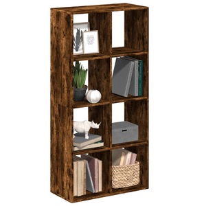 vidaXL, vidaXL Raumteiler-Bücherregal Räuchereiche 69,5x29x137,5 cm