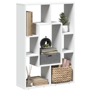 vidaXL, vidaXL Bücherregal Weiß 63x20x90 cm Holzwerkstoff