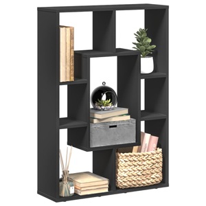 vidaXL, vidaXL Bücherregal Schwarz 63x20x90 cm Holzwerkstoff