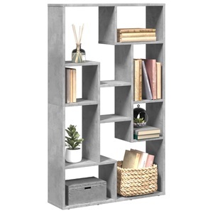 vidaXL, vidaXL Bücherregal Betongrau 72x20x120 cm Holzwerkstoff