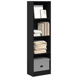 vidaXL, vidaXL Bücherregal Schwarz 40x24x143 cm Holzwerkstoff