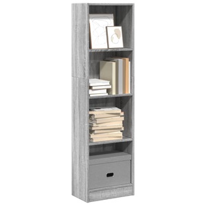 vidaXL, vidaXL Bücherregal Grau Sonoma 40x24x143 cm Holzwerkstoff