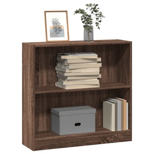 vidaXL, vidaXL Bücherregal Braun Eichen-Optik 80x24x76cm Holzwerkstoff